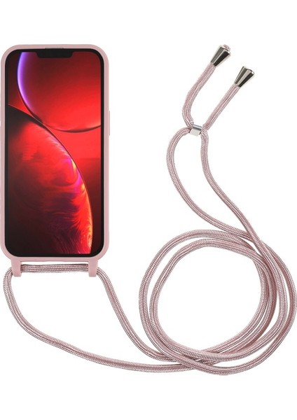 iPhone 13 Pro Max 6.7 Inç Uyumlu Tpu Ayarlanabilir Ipli Telefon Kılıfı - Koyu Pembe (Yurt Dışından)