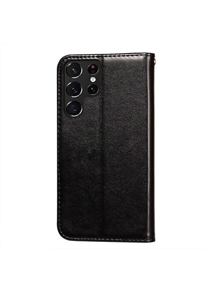 Çizilmeye Dayanıklı Pu Deri Cüzdan Işlevli Stand Kapaklı Telefon Kılıfı - Samsung Galaxy S22 Ultra 5g (Yurt Dışından) fiyatları