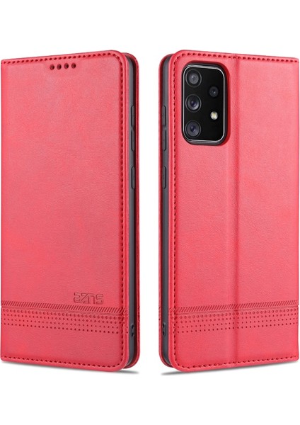 Samsung Galaxy A72 4g Için Manyetik Deri Telefon Kılıfı (Yurt Dışından)