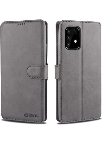 Samsung Galaxy A91 Için Deri Cüzdan Telefon Kılıfı (Yurt Dışından)