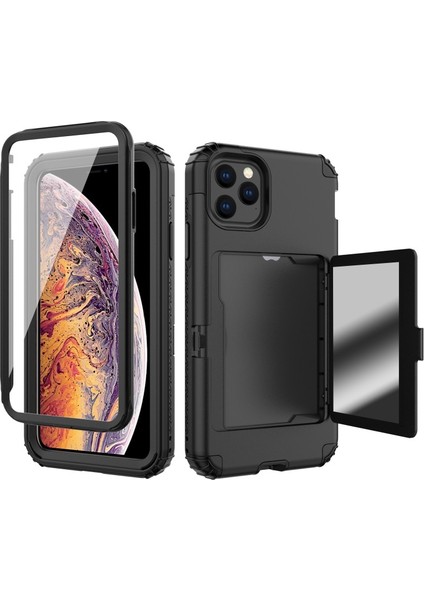 Apple İphone 11 Pro 5.8 Inç Uyumlu Tpu Pc Hibrit Telefon Kılıfı - Siyah (Yurt Dışından)