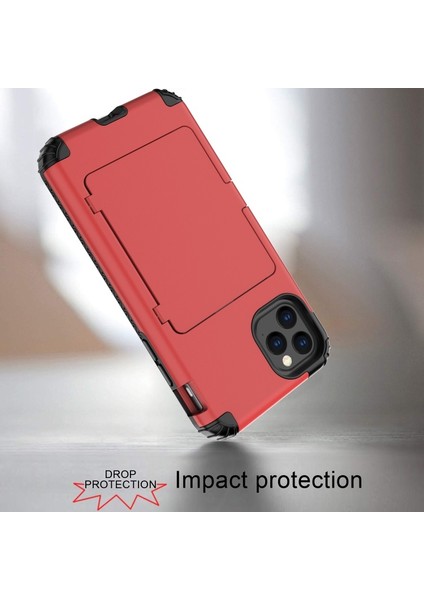 Apple İphone 11 Pro 5.8 Inç Uyumlu Tpu Pc Hibrit Telefon Kılıfı - Kırmızı (Yurt Dışından) indirimleri