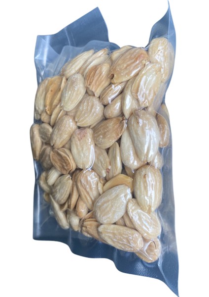 n Vakumlu Soyulmuş Kavrulmuş Tuzsuz Beyaz Badem 300GR