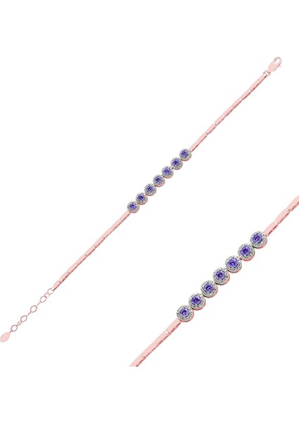 Mor Çiçek Anturaj Bileklik_rose