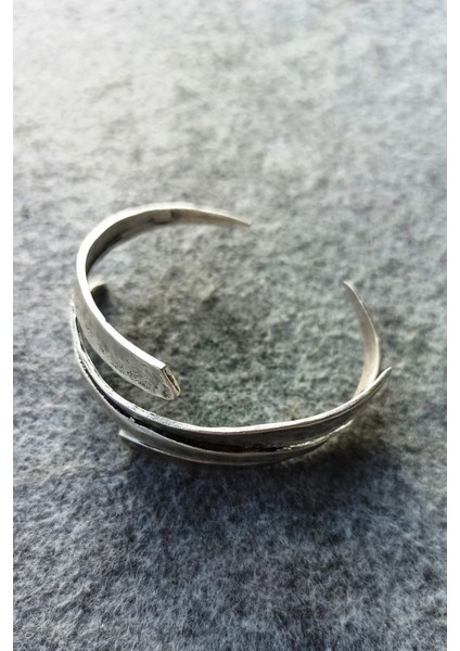 Antik Gümüş Kaplama Özel Şekilli El Yapımı Ayarlanabilir Kadın Bileklik modelleri