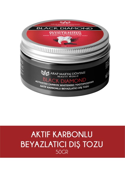 Aktif Karbon Diş Beyazlatma Tozu 50 Gr