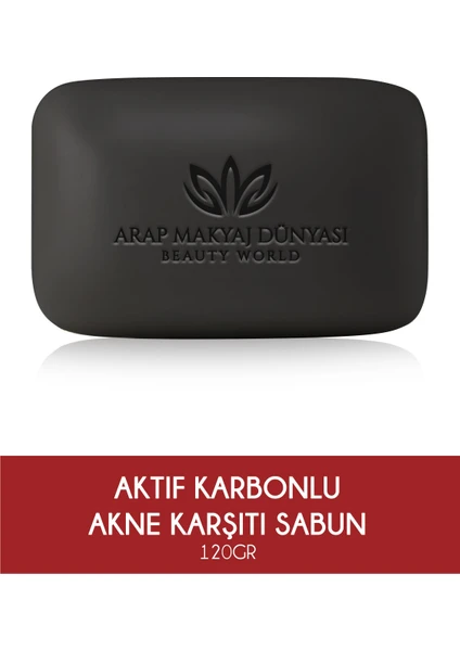 Arap Makyaj Dünyası Aktif Karbonlu Akne Karşıtı Sabun 120 Gr