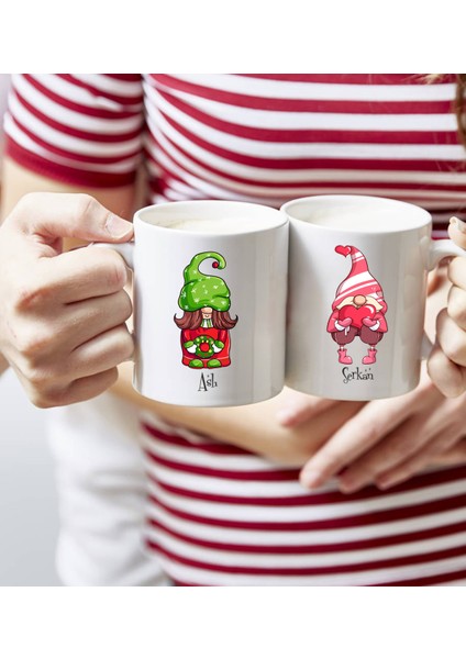 Kişiye Özel Sevgililer Günü Komik Eş Tasarımlı Ikili Kupa Bardak-7