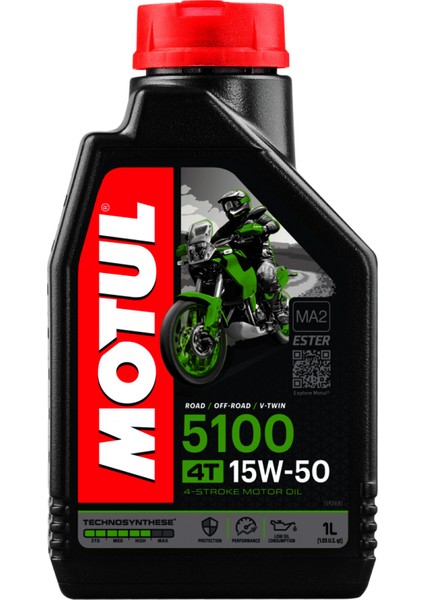 5100 15W-50 4t Motosiklet Yağı 1 Litre