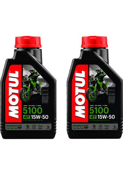 5100 15W-50 4t Motosiklet Yağı 2 Litre