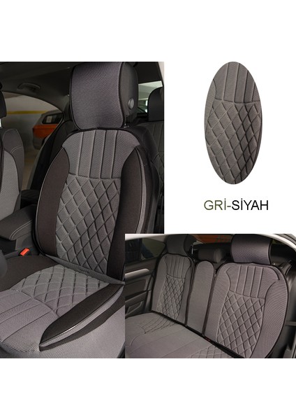 Elegance 5'li Set Minder Gri-Siyah / KLMNY543