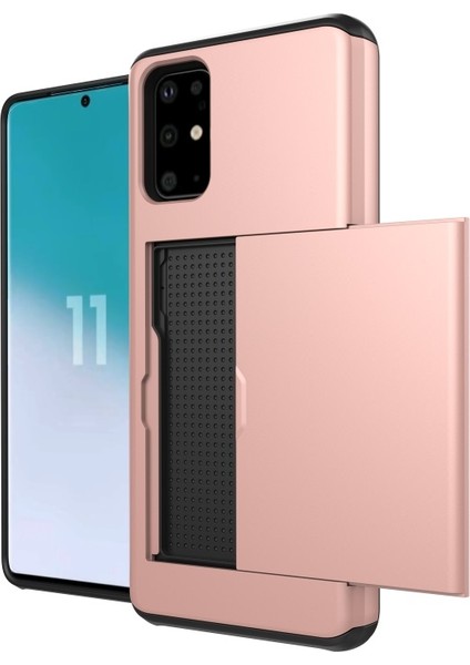 Galaxy S20 Için Kart Yuvası Pc + Tpu Hibrit Telefon Kılıfı - Pembe (Yurt Dışından) modelleri