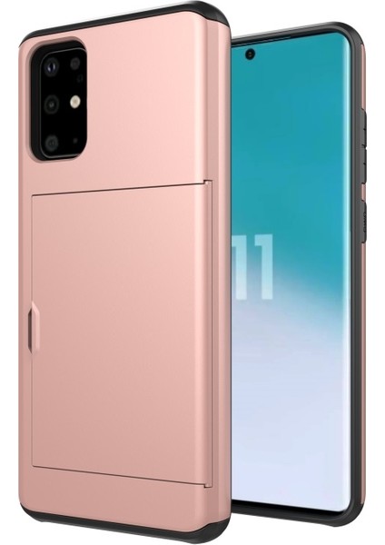Galaxy S20 Için Kart Yuvası Pc + Tpu Hibrit Telefon Kılıfı - Pembe (Yurt Dışından) indirimleri