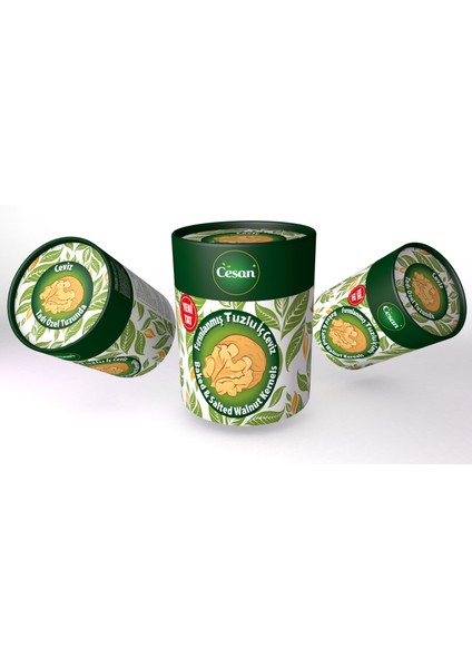 Cesan Fırınlanmış Tuzlu Ceviz 150 gr. x 6 Adet - Ceviz Tadı Özel Tuzunda