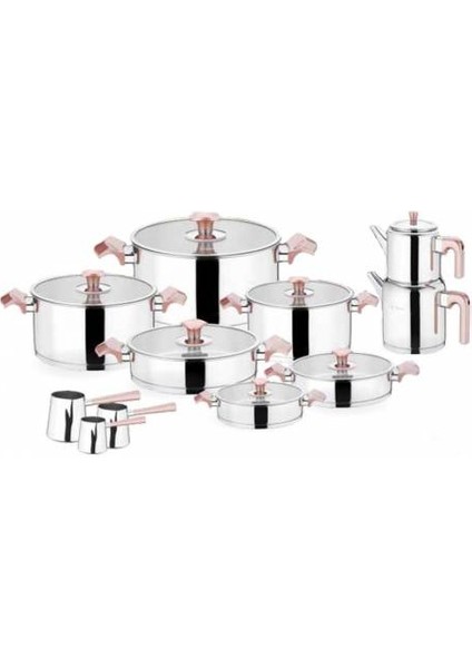 King 20 Parça Ideal Set Rose Gold