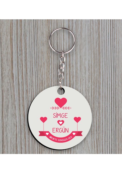 Kişiye Özel İsimli Sevgililer Günü Ahşap Anahtarlıklı El Yapımı 400 gr Melodi Kakaolu Fındık Kreması Seti-52 fiyatları