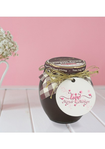 Kişiye Özel Isimli Sevgililer Günü Ahşap Anahtarlıklı El Yapımı 400 gr Melodi Kakaolu Fındık Kreması Seti-14 fırsatları