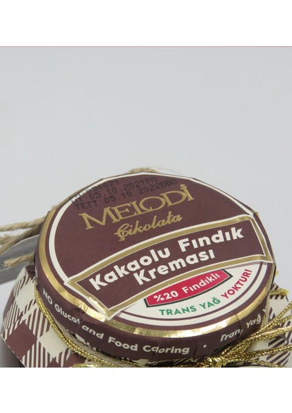 Kişiye Özel Isimli Sevgililer Günü Ahşap Anahtarlıklı El Yapımı 400 gr Melodi Kakaolu Fındık Kreması Seti-3