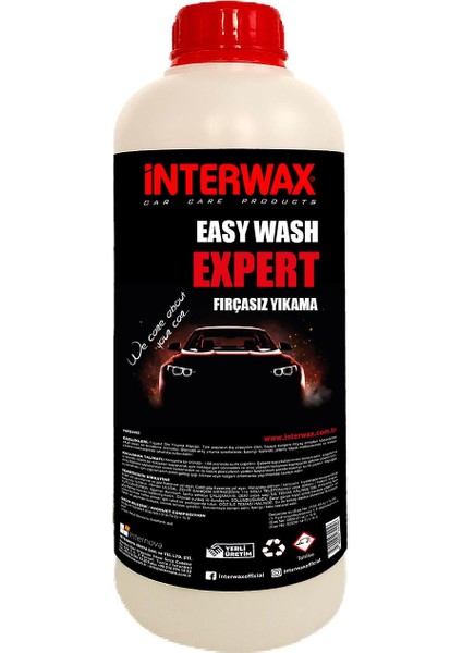 Interwax Easy Wash Expert Fırçasız Oto Yıkama Köpüğü 1 kg