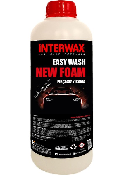 Interwax Easy Wash New Foam Fırçasız Oto Yıkama Köpüğü 1 kg