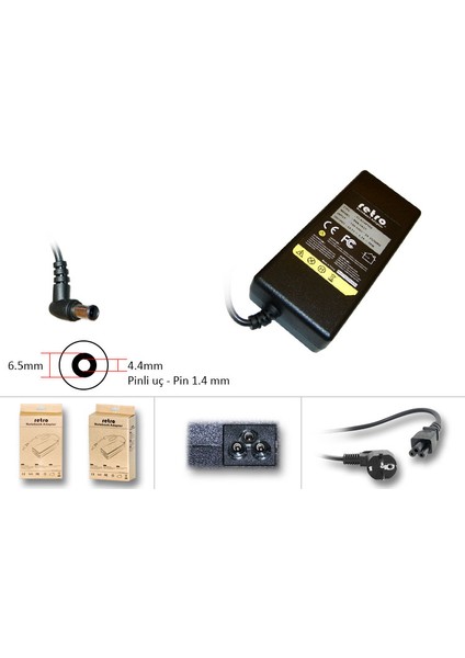 Sony 19.5V 4.7A 90W VGP-AC19V42 Notebook Adaptör RNA-SN10