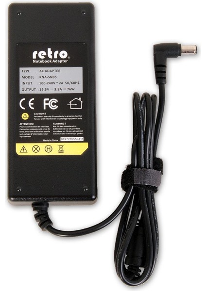 Sony 19.5V 3.9A 76W VGP-AC19V34 Notebook Adaptör RNA-SN05 modelleri