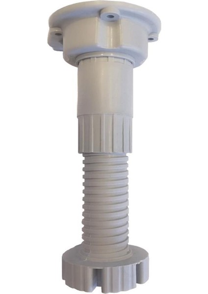 Ayarlı Plastik Baza Ayağı, 10-15 Cm, Beyaz