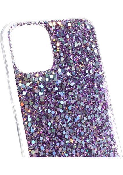 Apple iPhone 11 Pro Için Parıltılı Akrilik + Tpu Hibrit Kılıf - Mor (Yurt Dışından) fırsatları