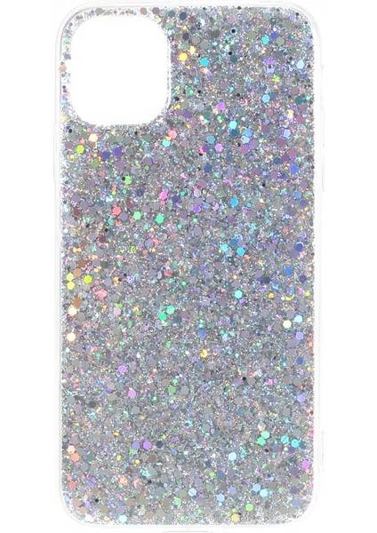 Apple iPhone 11 Pro Için Parıltılı Akrilik + Tpu Hibrit Kılıf - Gümüş (Yurt Dışından)