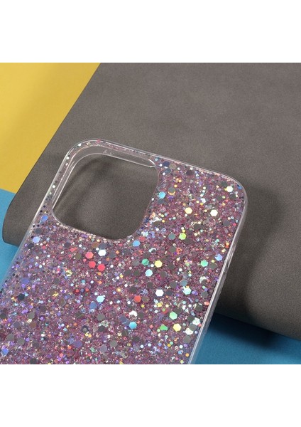 Apple iPhone 13 Pro Için Parıltılı Düşmeye Dayanıklı Akrilik + Tpu Telefon Kılıfı - Pembe (Yurt Dışından) fırsatları