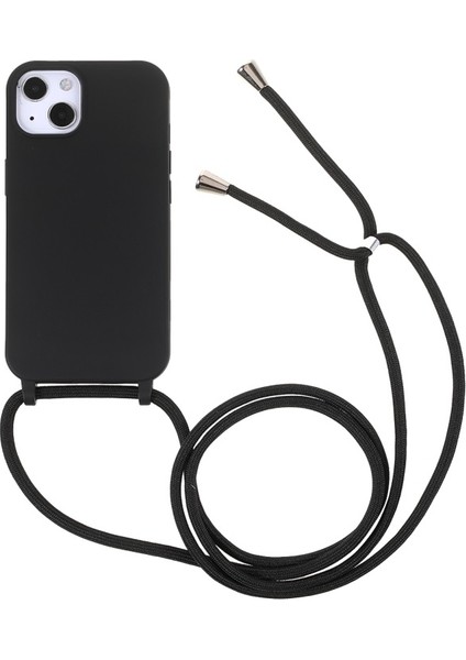 Apple iPhone 13 Mini Için Ayarlanabilir Kayışlı Esnek Tpu Koruyucu Telefon Kılıfı - Siyah (Yurt Dışından)