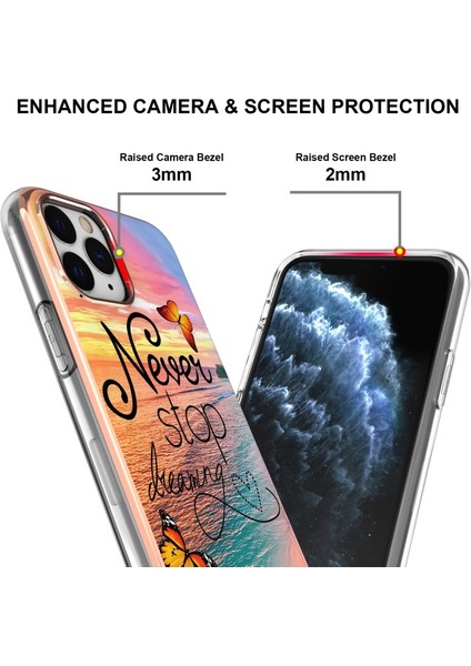 Apple iPhone 11 Pro Için Parmak Izi Önleyici Mermer Tasarım Galvanik Imd Iml Yumuşak Tpu Telefon Kılıfı - Çok Renkli (Yurt Dışından) fırsatları