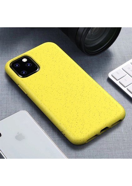 Apple iPhone 11 Pro Için Çevre Dostu Doğada Çözünen Tpu Kılıf - Sarı (Yurt Dışından)