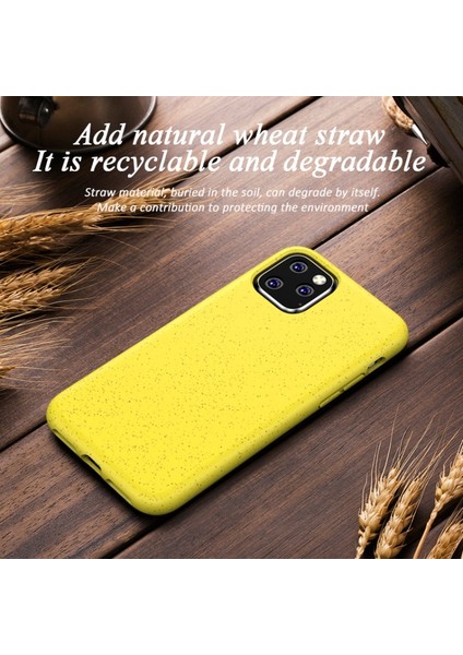 Apple iPhone 11 Pro Için Çevre Dostu Doğada Çözünen Tpu Kılıf - Sarı (Yurt Dışından)