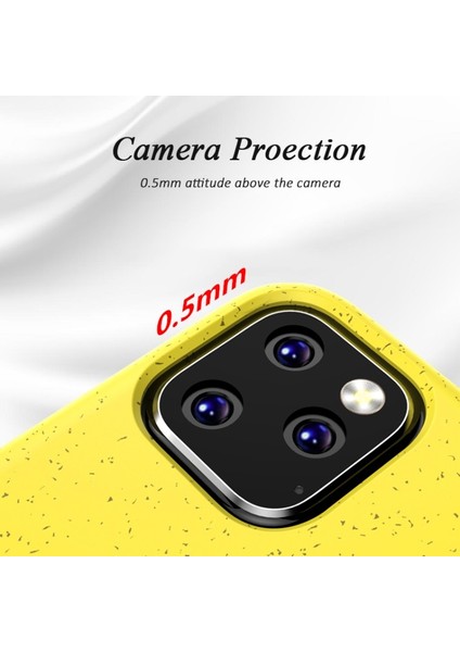 Apple iPhone 11 Pro Için Çevre Dostu Doğada Çözünen Tpu Kılıf - Sarı (Yurt Dışından)