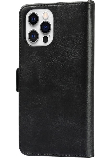 Apple iPhone 13 Pro Için Kayışlı Standlı Rfıd Engelleyici Manyetik Telefon Kılıfı - Siyah (Yurt Dışından) indirimleri