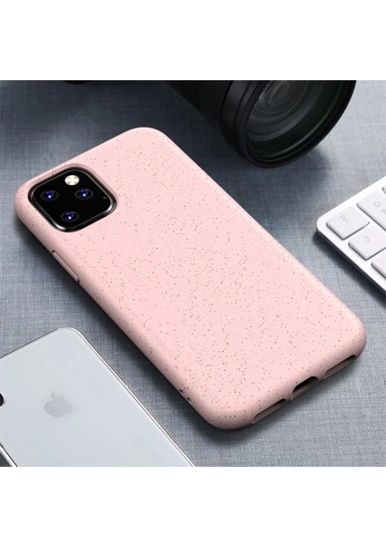 Apple iPhone 11 Pro Max Için Çevre Dostu Doğada Çözünen Tpu Kılıf - Pembe (Yurt Dışından)