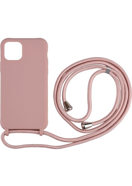 Apple iPhone 11 Pro Max Için Çok Işlevli Kayışlı Esnek Tpu Kılıf - Gül Altın (Yurt Dışından)