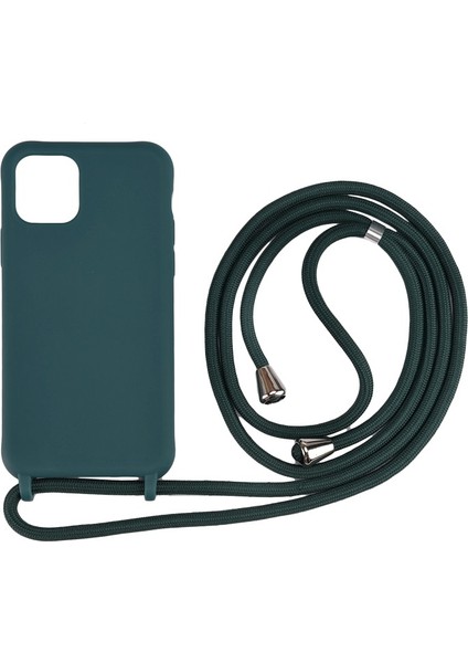 Apple iPhone 11 Pro Max Için Çok Işlevli Kayışlı Esnek Tpu Kılıf - Yeşil (Yurt Dışından)