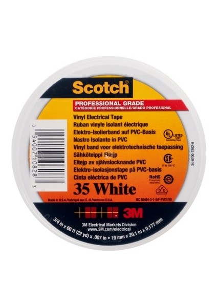 Vinil Elektrik Bandı (20,1 M) White