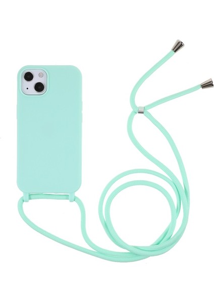 Apple iPhone 13 Mini Için Ayarlanabilir Kayışlı Esnek Tpu Koruyucu Telefon Kılıfı - Açık Mavi (Yurt Dışından)
