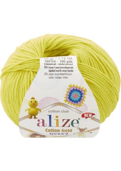 Cotton Gold Hobby New 668 Limon 50 Gr.