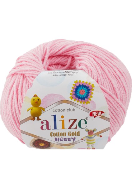 Cotton Gold Hobby New El Örgü İpi Balerin Pembesi 518