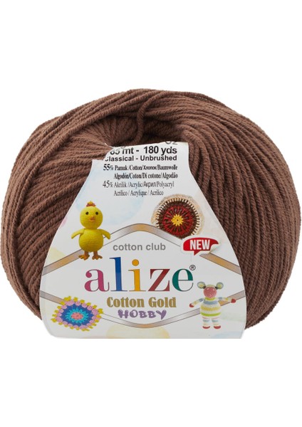 Cotton Gold Hobby New 493 Kahve 50 Gr.