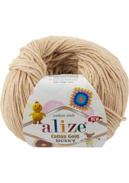 Cotton Gold Hobby New El Örgü İpi Bej 262