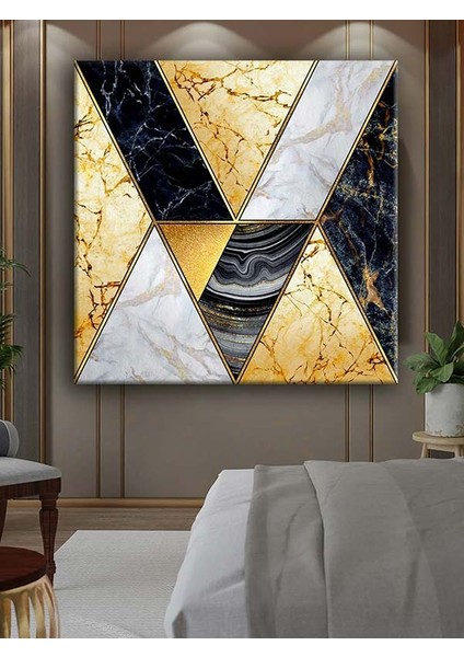 Marble Modern Soyut Dekoratif Kanvas Tablo - VOOV1966