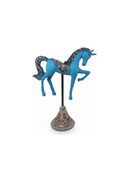 Dekoratif Unicorn At Heykeli (36 x 23 Cm)
