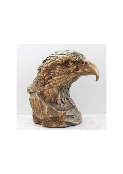 Dekoratif Kartal Kafası Heykeli Büyük Boy (30 x 30 Cm)