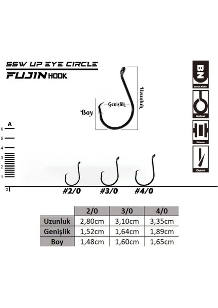Ssw Up Eye Circle Delikli Yemli Kancası