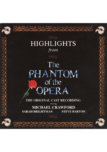 Andrew Lloyd Webber, Michael Crawford - Highlights From The Phantom Of The Opera (The Original Cast Recording) CD